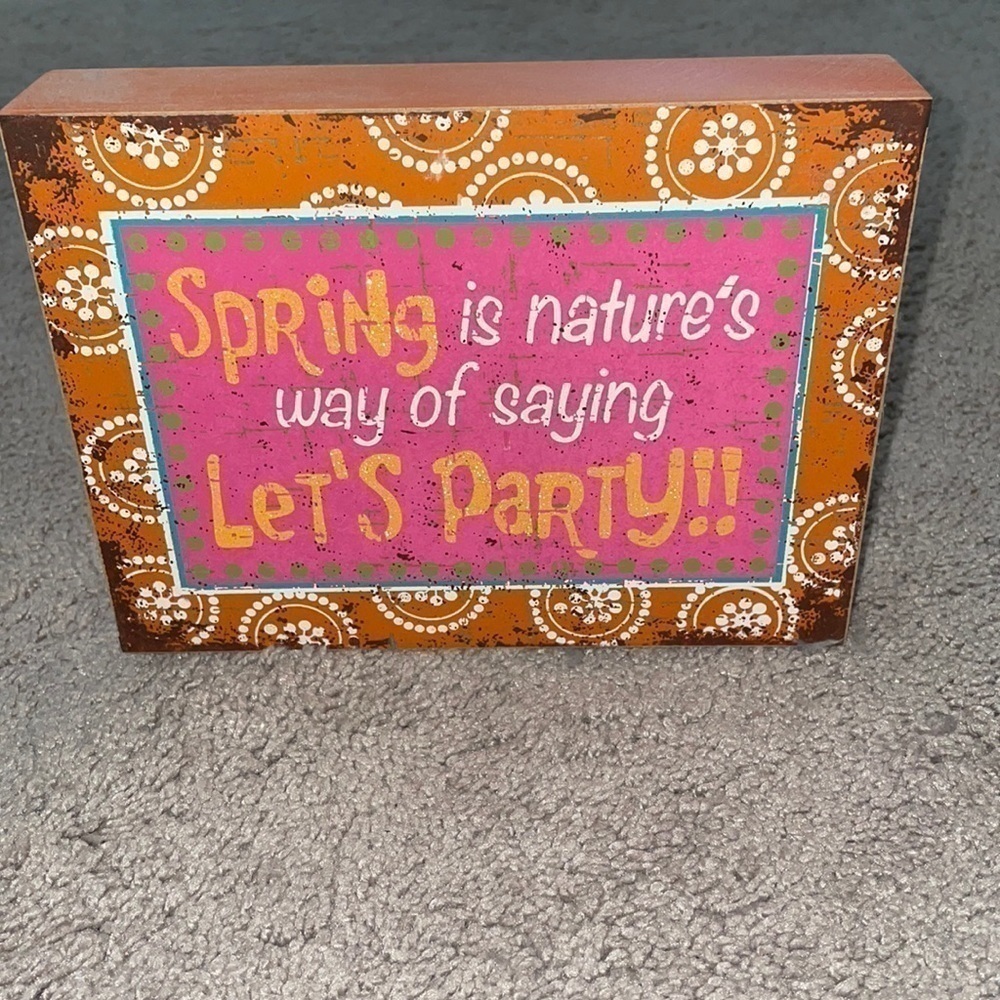 Cute sign for table or shelf